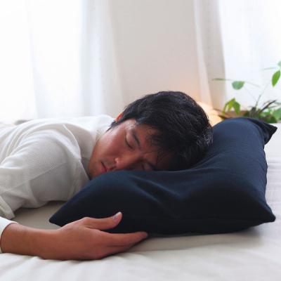 ふるさと納税 八峰町 男の夢枕 メンズ (ブラック) 吸水速乾性 消臭機能 カバー 男性向け 極小ビーズ素材 枕