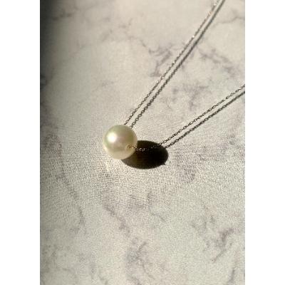 ふるさと納税 鳥羽市 あこや真珠ペンダント(約8.0-8.5mm K10WG)(30-47)