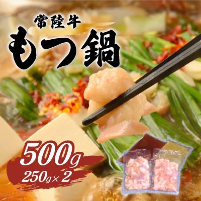ふるさと納税 下妻市 常陸牛もつ鍋セット500g