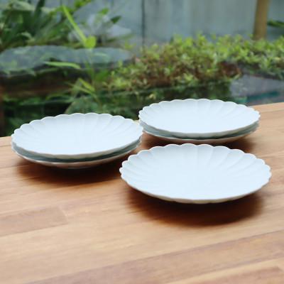 新品未使用 箱付き 有田焼 三方菊 深皿揃 5枚セット 工芸品 アンティーク 箱付き 有田焼 三方菊 深皿揃 5枚セット 工芸品・アンティーク 箱付き