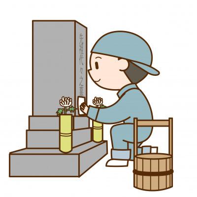 ふるさと納税 海南市 墓掃除・供花(2平米まで:墓碑1基)