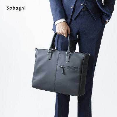 ふるさと納税 浜松市 Sobagni　A4マルチビジネスバッグ(ブラック)の画像