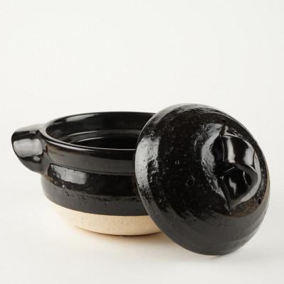 【〜6/6まで出品】 ふるさと納税 甲賀市 甲賀市 信楽焼 黒釉ごはん鍋 三合炊き (57320-668) 【AAA6157047625】(22440円)