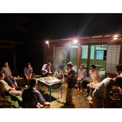 ふるさと納税 南丹市 美山の夜にミステリーを楽しむ宿　農家体験、夏期BBQ(冬期はお鍋)付き1泊2日ペア宿泊券