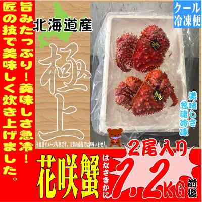 安い店 ふるさと納税 恵庭市 花咲ガニの美味しさをそのまま急速冷凍してお届けいたします 2尾入 1 2kg 販売販促 Www Superavila Com