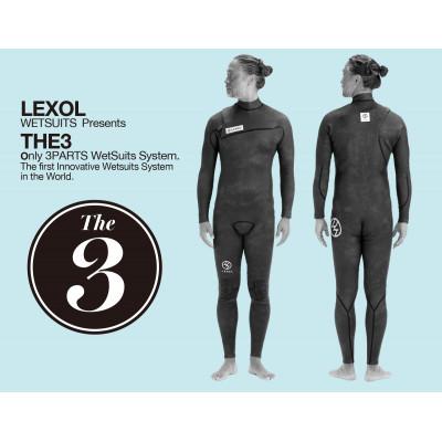 ふるさと納税 勝浦市 LEXOL WETSUITS 3パーツで構築された『THE3』フルスーツ:素材 X-SILL