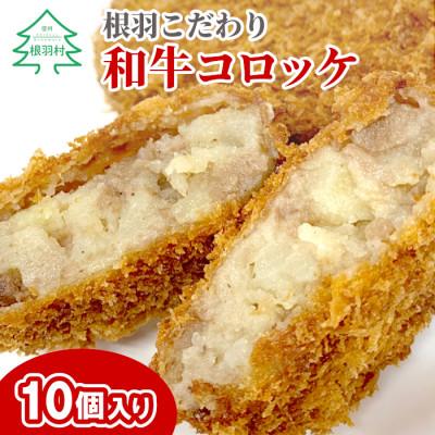 ふるさと納税 根羽村 国産黒毛和牛100%使用!根羽こだわり和牛コロッケ 10個入り