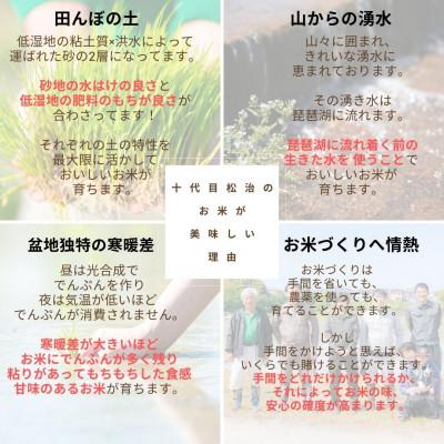 ふるさと納税 竜王町 【令和5年産新米】特別栽培米 コシヒカリ、きぬむすめ 無洗米各10kg「縁起の竜王米」 