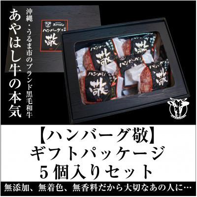 ふるさと納税 うるま市 沖縄県うるま市生まれのブランド牛[あやはし牛]100%ハンバーグ敬5個セット