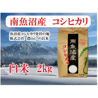 ふるさと納税 南魚沼市 [南魚沼産]コシヒカリ 白米2kg 香り高く冷めてもおいしい農tistのお米