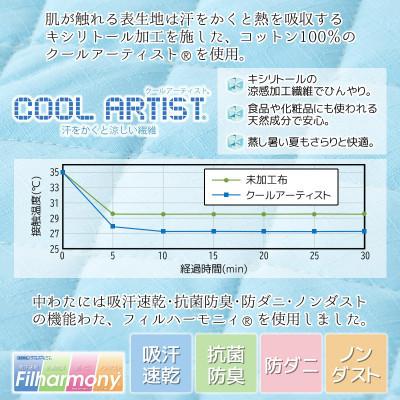 ふるさと納税 蒲郡市 クールアウトラスト\u0026消臭達人 敷パッド 寝具 シングル_【G0384】の画像