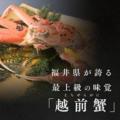 ふるさと納税 若狭町 【さとふる限定】茹で「越前ガニ」期間限定 食通もうなる本場の味です。 1kg以上×3杯の画像