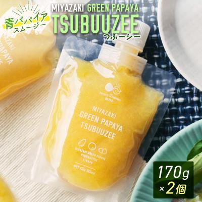 ふるさと納税 新富町 青パパイアスムージー 2個入 MIYAZAKI GREEN PAPAYA TSUBUUZEE