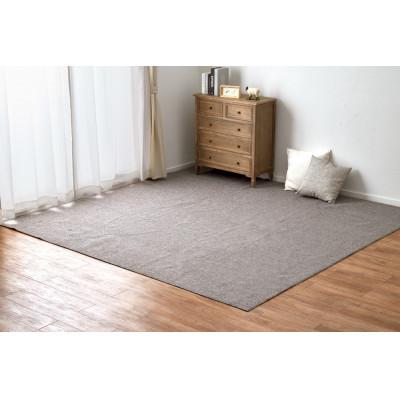 ふるさと納税 泉大津市 日本製　防炎　カーペット　グレー　1枚　8帖　約352×352cm　600092780型