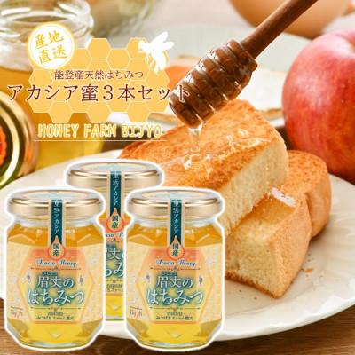 ふるさと納税 羽咋市 能登産天然はちみつ『アカシア蜂蜜3本』セット