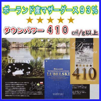 ふるさと納税 都留市 羽毛合い掛け 肌布団セミダブル2枚組ポーランド産マザーグース93%170×210cmdp410の画像