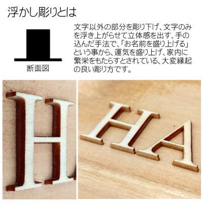 ふるさと納税 福知山市 木製アルファベット浮かし彫り表札(長方形)｜y-sf｜02