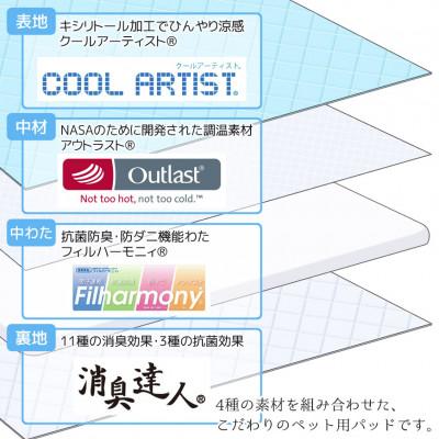 ふるさと納税 蒲郡市 「MINI」クールアウトラスト\u0026消臭達人 わんにゃんパッドL_【G0400】の画像