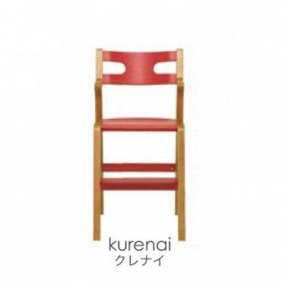 ふるさと納税 東川町 子どものための家具「rabi kids chair」(クレナイ&amp;ベルト無)[0006-001-03]