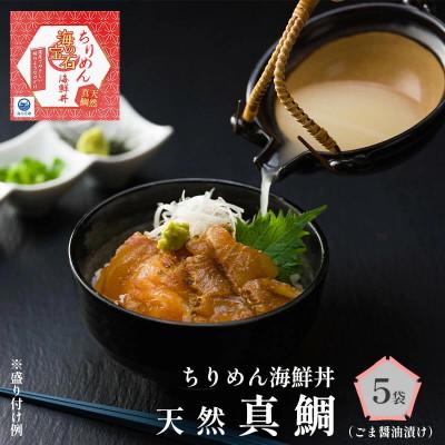 ふるさと納税 福知山市 海の宝石 ちりめん海鮮丼<天然真鯛 ごま醤油漬け(鯛出汁付き)>