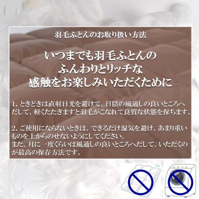 ふるさと納税 三股町 寒色系日本製羽毛掛ふとんシングルサイズ＜150cm×210cm＞【MI038】_3