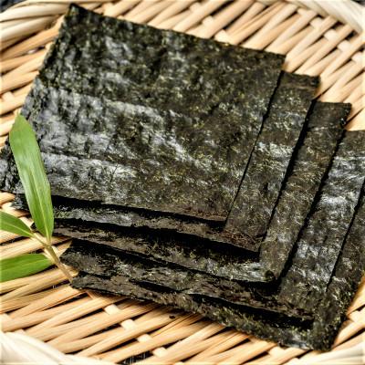 ふるさと納税 直方市 有明海苔 旨味引き出す甘味焙焼 風味豊かな初摘み「焼き海苔」(半切り100枚)|y-sf|03
