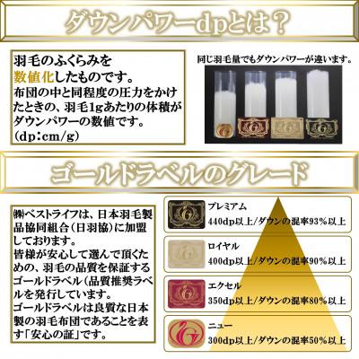 ふるさと納税 三股町 生成り系無地日本製羽毛合掛ふとん(150cm×210cm)【MI087】|y-sf|02