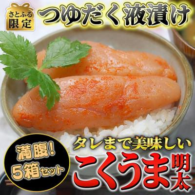 ふるさと納税 大刀洗町 [さとふる限定]こくうま博多辛子明太子140g×5箱セット 量産できない味わい(大刀洗町)