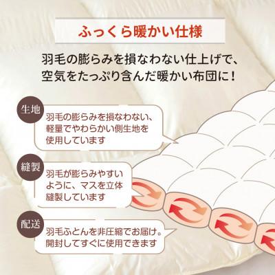 ふるさと納税 筑後市 抗菌ダウン率85%1.0kg本厚掛け羽毛布団シングル