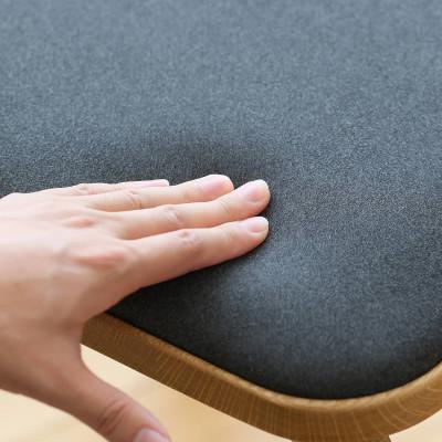 ふるさと納税 府中市 府中市の家具　コッコベンチ　オーク材/生地:ラムース(ダークブラウン)(組み立て式)_3