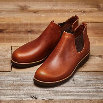 ふるさと納税 大和郡山市 KOTOKA KTO-5012 キャメル 一枚革サイドゴア 婦人靴 22.5cm