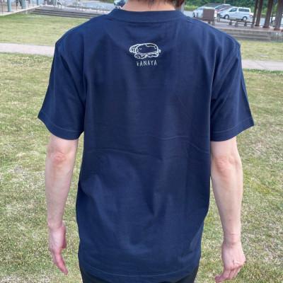 朝来市 オオサンショウウオ Tシャツ(紺・Sサイズ) 【フォーマル】