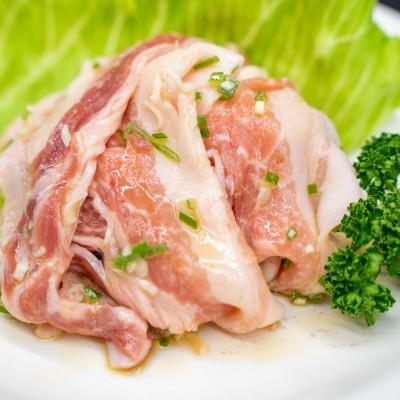 ふるさと納税 田原本町 国産豚バラ 特製塩だれ豚スライス 170g×5個