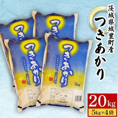 ふるさと納税 城里町 [令和6年産]城里町内・桂農産の[つきあかり]20kg(5kg×4袋)(精米)