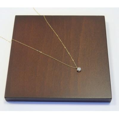 ふるさと納税 中央市 K18イエローゴールドソリティアダイヤモンドネックレス