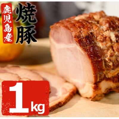 ふるさと納税 日置市 鹿児島県産焼豚大ブロック合計1kg(500g×2ブロック)