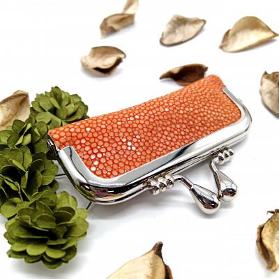 ふるさと納税 水戸市 スティングレイ 印鑑ケース(オレンジ)