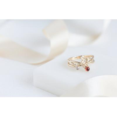 ふるさと納税 藤沢市 K10 Strawberry ガーネット トパーズ Ring(13号)