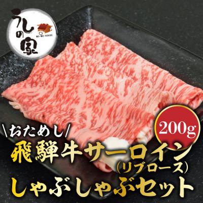 ふるさと納税 岐南町 うしの家特製お試し飛騨牛すき焼き・しゃぶしゃぶセット 200g