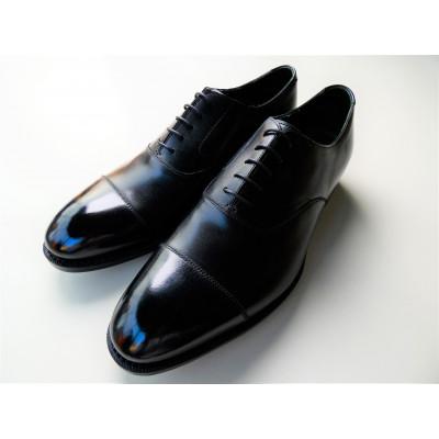 ふるさと納税 福岡市 革靴 キャップトゥオックスフォード(ハンドソーン・ウェルテッド製法/博多製造)23cm