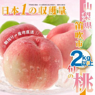 ふるさと納税 笛吹市 [2024年発送]山梨県笛吹市 旬の桃2kg以上