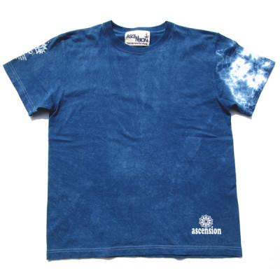ふるさと納税 黒部市 黒部の名水染め 藍染めタイダイTシャツ1 ASCENSION XSサイズ