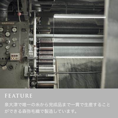 ふるさと納税 泉大津市 天然由来の抗菌加工 コットンブランケット ダブルサイズ 綿毛布 【LOOM\u0026SPOOL】グレーの画像