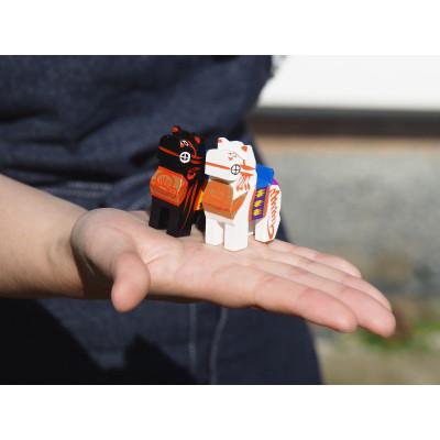 ふるさと納税 郡山市 【ふるさと納税】三春駒 セット 白黒 伝統工芸品