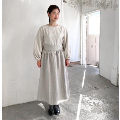 ふるさと納税 川越市 KIKONO Johanna mieli ギャザーエプロン 生成