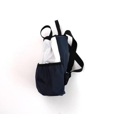 ふるさと納税 神戸市 神戸ザックIMOCK きんちゃくザック【ホワイト×ネイビー】 