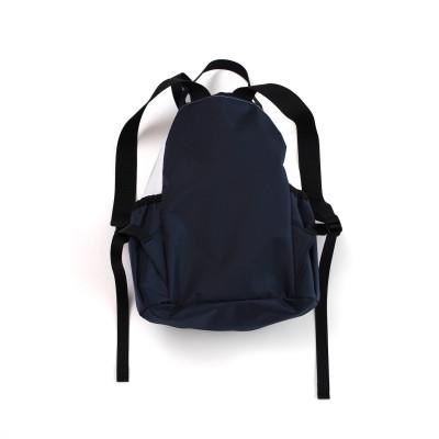 ふるさと納税 神戸市 神戸ザックIMOCK きんちゃくザック【ホワイト×ネイビー】 