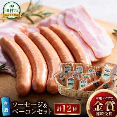 ふるさと納税 田村市 ソーセージ・ベーコン 詰め合わせセット 計12種 ハム工房都路