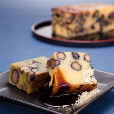 ふるさと納税 栄町 老舗割烹金田屋 生カステラ2本セット(黒豆・抹茶)