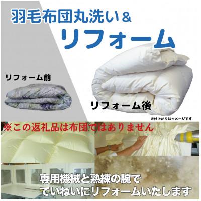 ふるさと納税 喬木村 ダブル→ダブル[羽毛布団クリーニング&amp;リフォーム]